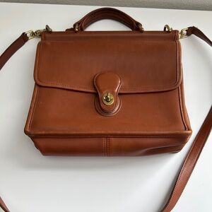 Vintage Coach Willis  Leather Satchel